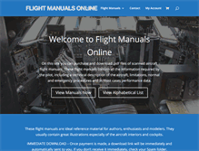 Tablet Screenshot of flight-manuals-online.com